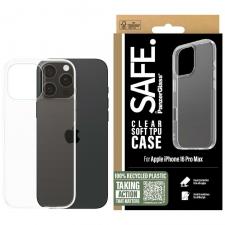 Carcasa SAFE by PanzerGlass TPU compatibila cu iPhone 16 Pro Max, Transparent