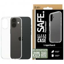 Carcasa SAFE by PanzerGlass TPU compatibila cu iPhone 16, Transparent
