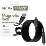 Cablu pentru incarcare si transfer de date PanzerGlass Empower, USB-C/USB-C, 240W, 1.5m, Negru 6 - lerato.ro