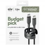 Cablu pentru incarcare si transfer de date PanzerGlass Empower Racing, USB-C/USB-C, 60W, 1.2m, Negru 7 - lerato.ro
