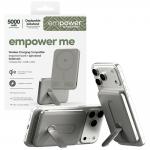 Baterie externa PanzerGlass Empower compatibila MagSafe, 5000mAh, PD 20W, Incarcare Wireless, USB-C, Silver 6 - lerato.ro
