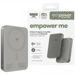 Baterie externa PanzerGlass Empower compatibila MagSafe, 10000mAh, PD 20W, Incarcare Wireless, 1x USB-C, 1x USB-A, Silver 3 - lerato.ro