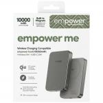 Baterie externa PanzerGlass Empower compatibila MagSafe, 10000mAh, PD 20W, Incarcare Wireless, 1x USB-C, 1x USB-A, Silver 6 - lerato.ro