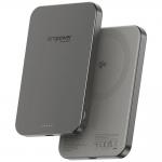 Baterie externa portabila PanzerGlass Empower, 5000 mAh, PD 20W, Incarcare Wireless, 1x USB-C, 1x USB-A, Titanium 2 - lerato.ro