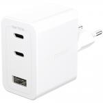 Incarcator retea PanzerGlass Turbo, 60W, 2x USB-C, 1x USB-A, Alb 2 - lerato.ro