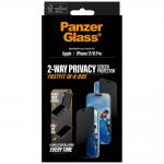 Folie sticla securizata PanzerGlass Ultra-Wide Fit Fastfit Privacy compatibila cu iPhone 17 / 16 Pro, Negru 7 - lerato.ro