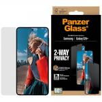 Folie sticla securizata Privacy SAFE by PanzerGlass Ultra-Wide Fit EasyAligner compatibila cu Samsung Galaxy S26 Plus, Negru 2 - lerato.ro