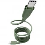 Cablu pentru incarcare si transfer de date PanzerGlass Empower Racing, 2x USB-C, 240W, 1.5m, Verde 3 - lerato.ro