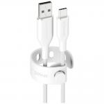 Cablu pentru incarcare si transfer de date PanzerGlass Empower Racing, USB-A la USB-C, 60W, 1.2m, Alb 3 - lerato.ro