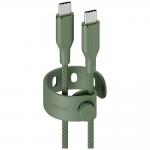 Cablu pentru incarcare si transfer de date PanzerGlass Empower Racing, 2x USB-C, 60W, 1.2m, Verde 3 - lerato.ro