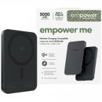 Baterie externa portabila PanzerGlass Empower, 5000mAh, 20W, Comaptibila MagSafe, Incarcare Wireless, 1x USB-C, Space Black 3 - lerato.ro