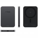 Baterie externa portabila PanzerGlass Empower, 5000mAh, 20W, Comaptibila MagSafe, Incarcare Wireless, 1x USB-C, Space Black 5 - lerato.ro