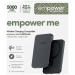 Baterie externa portabila PanzerGlass Empower, 5000mAh, 20W, Comaptibila MagSafe, Incarcare Wireless, 1x USB-C, Space Black 6 - lerato.ro