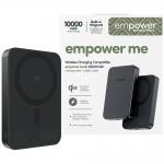 Baterie externa portabila PanzerGlass Empower, 10000mAh, 20W, Comaptibila MagSafe, Incarcare Wireless, 1x USB-C, Space Black 3 - lerato.ro