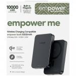 Baterie externa portabila PanzerGlass Empower, 10000mAh, 20W, Comaptibila MagSafe, Incarcare Wireless, 1x USB-C, Space Black 6 - lerato.ro