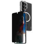 Kit protectie 3 in 1 CARE by PanzerGlass, Carcasa Urban Combat, Folie protectie ecran Ultra-Wide Fit Privacy si Protectie camera foto Hoops, compatibil cu Samsung Galaxy S26 Ultra, Transparent 3 - lerato.ro