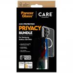 Kit protectie 3 in 1 CARE by PanzerGlass, Carcasa Urban Combat, Folie protectie ecran Ultra-Wide Fit Privacy si Protectie camera foto Hoops, compatibil cu Samsung Galaxy S26 Ultra, Transparent 8 - lerato.ro