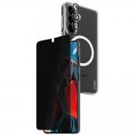 Kit protectie 3 in 1 CARE by PanzerGlass, Carcasa Urban Combat, Folie protectie ecran Ultra-Wide Fit Privacy si Protectie camera foto Hoops, compatibil cu Samsung Galaxy S26 Plus, Transparent 3 - lerato.ro