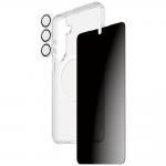 Kit protectie 3 in 1 CARE by PanzerGlass, Carcasa Urban Combat, Folie protectie ecran Ultra-Wide Fit Privacy si Protectie camera foto Hoops, compatibil cu Samsung Galaxy S26 Plus, Transparent 5 - lerato.ro