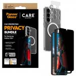 Kit protectie 3 in 1 CARE by PanzerGlass, Carcasa Urban Combat, Folie protectie ecran Ultra-Wide Fit Privacy si Protectie camera foto Hoops, compatibil cu Samsung Galaxy S26 Plus, Transparent 6 - lerato.ro