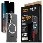 Kit protectie 3 in 1 CARE by PanzerGlass, Carcasa Urban Combat, Folie protectie ecran Ultra-Wide Fit Privacy si Protectie camera foto Hoops, compatibil cu Samsung Galaxy S26 Plus, Transparent 7 - lerato.ro