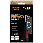 Kit protectie 3 in 1 CARE by PanzerGlass, Carcasa Urban Combat, Folie protectie ecran Ultra-Wide Fit Privacy si Protectie camera foto Hoops, compatibil cu Samsung Galaxy S26 Plus, Transparent 8 - lerato.ro