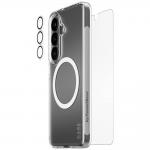 Kit protectie 3 in 1 CARE by PanzerGlass, Carcasa Urban Combat, Folie protectie ecran Ultra-Wide Fit si Protectie camera foto Hoops, compatibil cu Samsung Galaxy S26, Transparent 3 - lerato.ro
