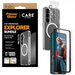 Kit protectie 3 in 1 CARE by PanzerGlass, Carcasa Urban Combat, Folie protectie ecran Ultra-Wide Fit si Protectie camera foto Hoops, compatibil cu Samsung Galaxy S26, Transparent 5 - lerato.ro