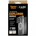 Kit protectie 3 in 1 CARE by PanzerGlass, Carcasa Urban Combat, Folie protectie ecran Ultra-Wide Fit si Protectie camera foto Hoops, compatibil cu Samsung Galaxy S26, Transparent 7 - lerato.ro