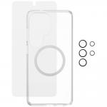 Kit protectie 3 in 1 CARE by PanzerGlass, Carcasa Urban Combat, Folie protectie ecran Ultra-Wide Fit si Protectie camera foto Hoops, compatibil cu Samsung Galaxy S26 Ultra, Transparent 4 - lerato.ro