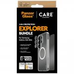 Kit protectie 3 in 1 CARE by PanzerGlass, Carcasa Urban Combat, Folie protectie ecran Ultra-Wide Fit si Protectie camera foto Hoops, compatibil cu Samsung Galaxy S26 Ultra, Transparent 7 - lerato.ro
