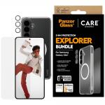 Kit protectie 3 in 1 CARE by PanzerGlass, Carcasa Urban Combat, Folie protectie ecran Ultra-Wide Fit si Protectie camera foto Hoops, compatibil cu Samsung Galaxy S26 Plus, Transparent 2 - lerato.ro