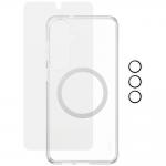 Kit protectie 3 in 1 CARE by PanzerGlass, Carcasa Urban Combat, Folie protectie ecran Ultra-Wide Fit si Protectie camera foto Hoops, compatibil cu Samsung Galaxy S26 Plus, Transparent 4 - lerato.ro