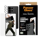 Set protectie 2-in-1 PanzerGlass, 1x folie sticla Ultra-Wide Fit si 1x folie protectie camera foto Hoops, compatibil cu Samsung Galaxy S26 Ultra, Transparent 2 - lerato.ro