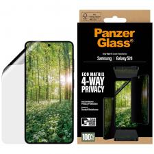 Folii protectie Samsung Galaxy S26, Folie protectie PanzerGlass Eco Matrix Privacy Ultra-Wide Fit compatibila cu Samsung Galaxy S26, Negru, lerato.ro