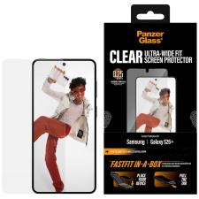 Folii protectie Samsung Galaxy S26 Plus, Folie sticla securizata PanzerGlass Ultra-Wide Fit FastFit, Kit montare inclus, compatibila cu Samsung Galaxy S26 Plus, Transparent, lerato.ro