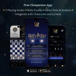 Set sah smart Particula GoChess Mini Harry Potter Edition, Iluminare inteligenta LED, Piese magnetice cu senzor, Conectivitate Bluetooth, Aplicatie IOS si Android, Multicolor 16 - lerato.ro