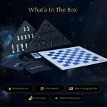Set sah smart Particula GoChess Mini Harry Potter Edition, Iluminare inteligenta LED, Piese magnetice cu senzor, Conectivitate Bluetooth, Aplicatie IOS si Android, Multicolor 18 - lerato.ro