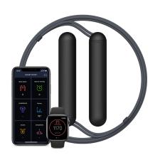 Coarda de sarit smart Particula GoJump, Lungime ajustabila, Masurare calorii si tracking sarituri, Conectivitate bluetooth, Aplicatie iOS si Android, Negru