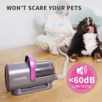 Aparat multifunctional pentru ingrijirea parului animalelor de companie Petkit AirClipper 5 in 1, functie de perie, aparat de tuns, aspirator, Alb 9 - lerato.ro