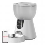Set dispenser hrana si fantana apa pentru animale de companie Petwant FW2-L, Capacitate 4L + 3L, Alb/Negru 6 - lerato.ro