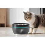 Set dispenser hrana si fantana apa pentru animale de companie Petwant FW2-L, Capacitate 4L + 3L, Alb/Negru 7 - lerato.ro