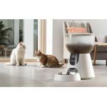 Set dispenser hrana si fantana apa pentru animale de companie Petwant FW2-L, Capacitate 4L + 3L, Alb/Negru 9 - lerato.ro