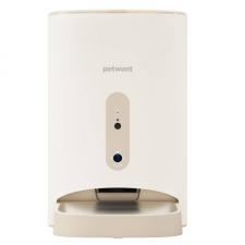 Dispenser automat hrana pentru animale PetWant F11-C, Aplicatie dedicata, Camera integrata, Capacitate 4.5L, Alb
