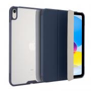 Husa flip cover Pipetto Origami No7 Tri-Folio compatibila cu iPad (A16) / iPad 2022, Dark Blue