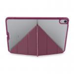 Husa flip cover Pipetto Origami No1 Original compatibila cu iPad (A16) / iPad 2022, Burgundy 4 - lerato.ro
