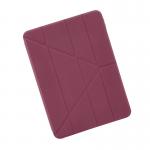 Husa flip cover Pipetto Origami No1 Original compatibila cu iPad (A16) / iPad 2022, Burgundy 7 - lerato.ro
