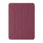 Husa flip cover Pipetto Origami No1 Original compatibila cu iPad (A16) / iPad 2022, Burgundy 2 - lerato.ro