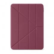 Husa flip cover Pipetto Origami No1 Original compatibila cu iPad (A16) / iPad 2022, Burgundy