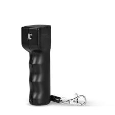 Spray cu piper smart 5-in-1 Plegium Mini, Alarma 130dB, 114 x 30 mm, Capacitate 13ml, GPS, Apelare de urgenta, LED pentru orientare, Negru